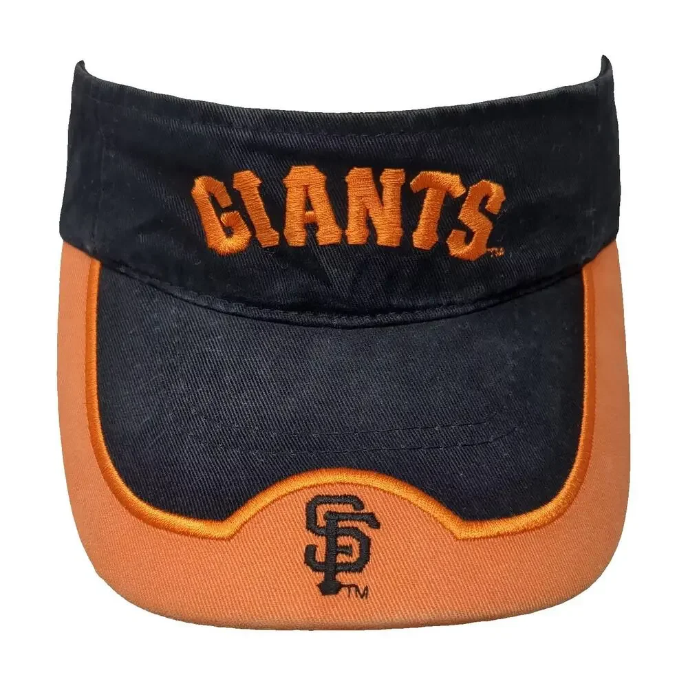 San Francisco Giants MLB Black Orange Visor One Size Albertsons Sponsor Logo